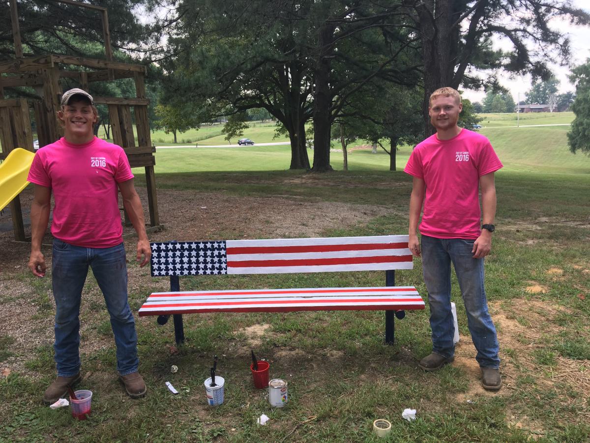 Bench volunteers